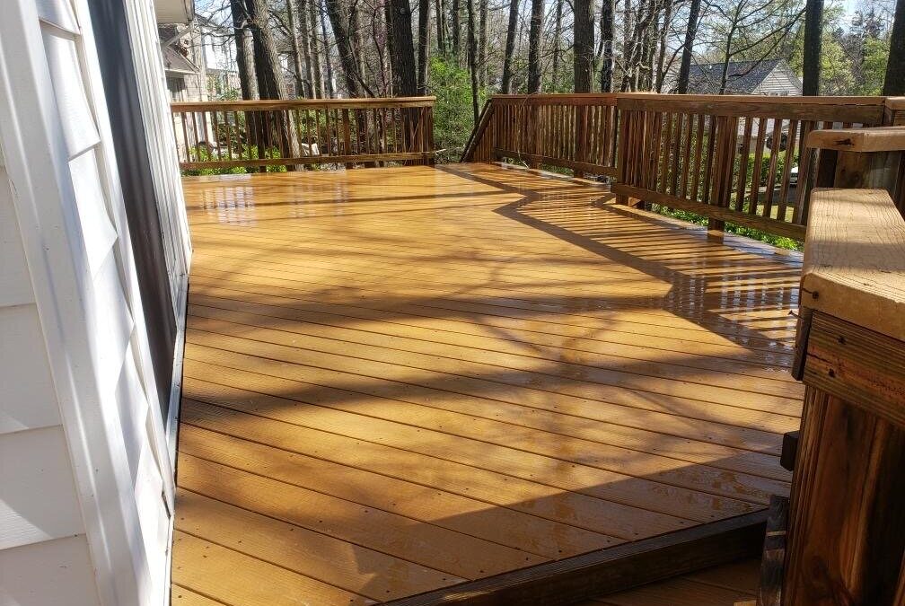 A deck wash can go a long way!